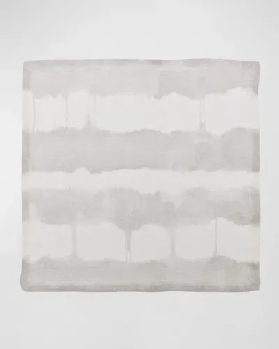 Kim Seybert Watercolor Stripe Napkin In Gray