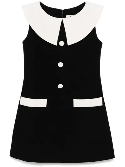 Kimhēkim Detachable Collar Dress In Black