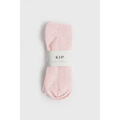 Kip. Kip Pure Cashmere Sleep Socks In Pink Peony