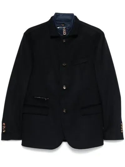 Kired Layered-effect Blazer In Blue