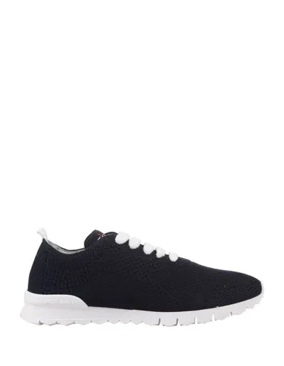 Kiton Blue Fit Running Sneakers In Black