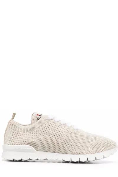 Kiton Fully-perforated Low-top Sneakers In White