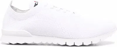 Kiton Men's Low-top Mesh Sneakers In White