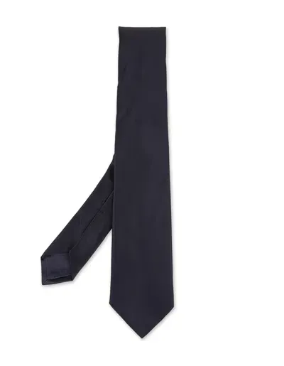 Kiton Night Blue Silk Tie