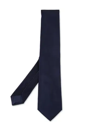 Kiton Night Blue Silk Tie