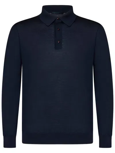 Kiton Polo Shirt  In Blue