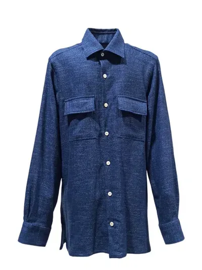 Kiton Shirt In Blue