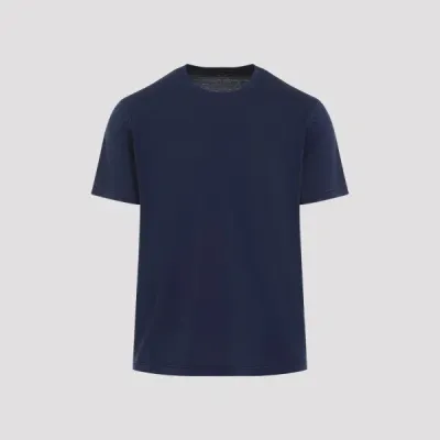 Kiton Silk T-shirt M In Blue