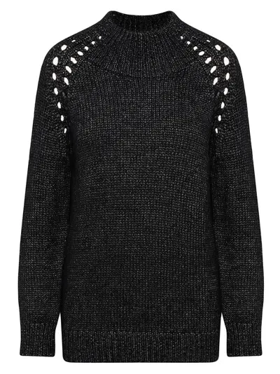 Kiton Sweater High Neck Cashmere In Black