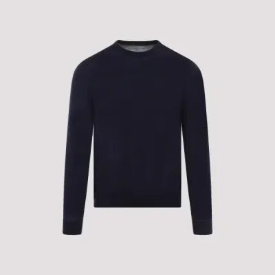 Kiton Wool Pullover L In Blue