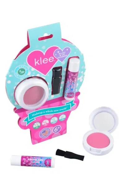 Klee Kids Sweet Cherry Fun Blush & Lip Shimmer Kit In Pink