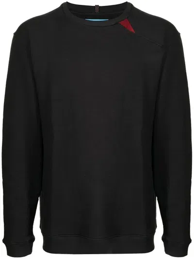 Klättermusen Contrast-patch Sweatshirt In Black