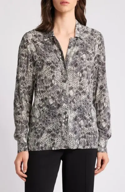 Kobi Halperin Amory Button-up Shirt In Black Multi