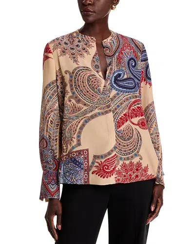 Kobi Halperin Bronson Silk Blouse In Antinque Multi