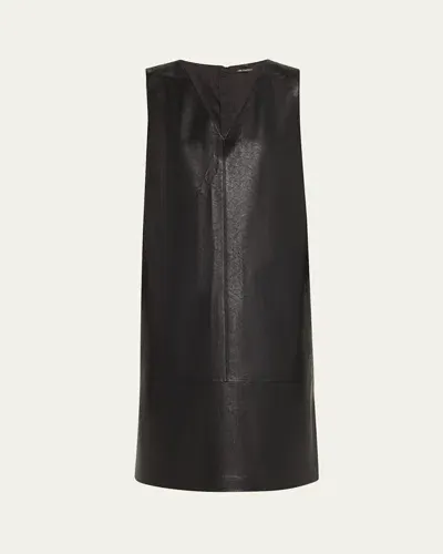 Kobi Halperin Graylen Sleeveless Vegan Leather Dress In Black