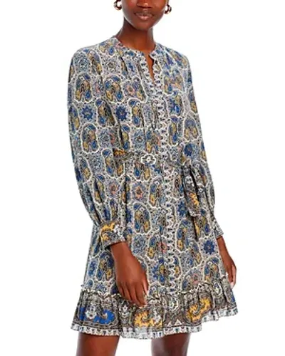 Kobi Halperin Lexie Belted Shirtdress In Skyline Multi