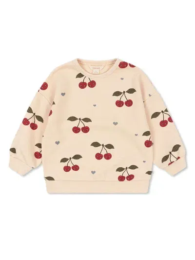 Konges Sløjd Babies' Cherry Bestie Sweater In Pink