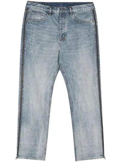 Ksubi Anti K Dynamite Zip-detail Jeans In Blue