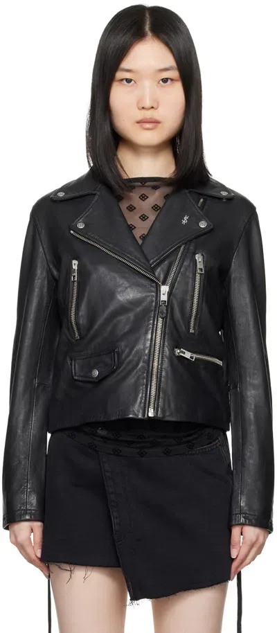 Ksubi Black Amplify Leather Jacket