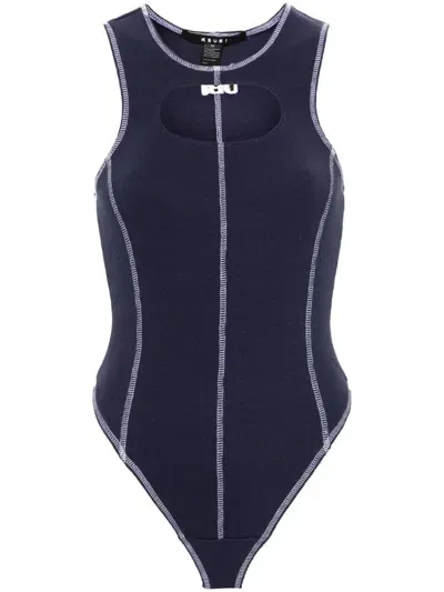 Ksubi Pursuit Bodysuit In Blue