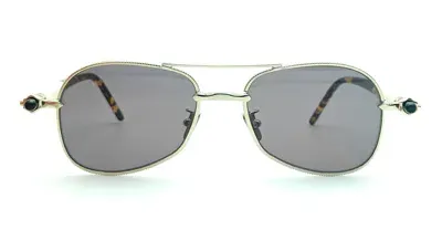 Kuboraum Mask P75 - Light Gold Sunglasses In Gray