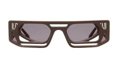 Kuboraum Mask T9 - Dark Taupe Sunglasses In Brown