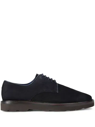 Kurt Geiger Aiden Suede Derby Shoes In Blue