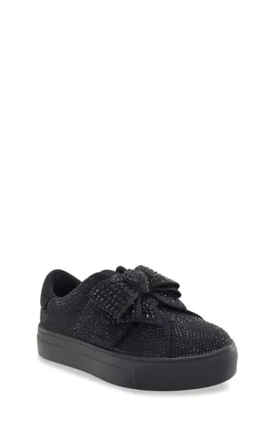 Kurt Geiger London Kids' Mini Laney Bow Sneaker In Black