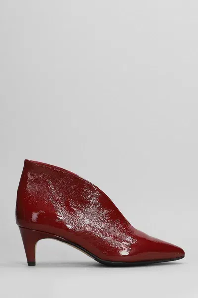 L Arianna High Heels Ankle Boots In Red