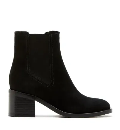 La Canadienne Joelle Suede Chelsea Ankle Booties In Black