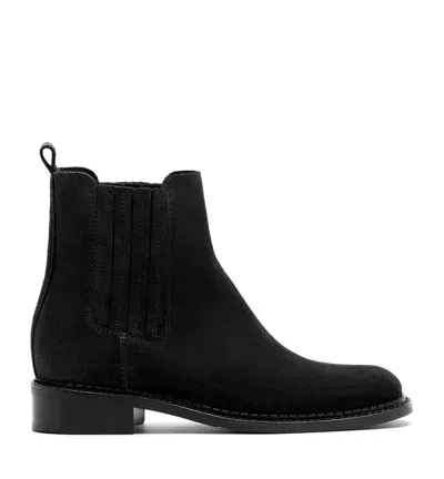 La Canadienne Seraphina Suede Chelsea Ankle Booties In Black