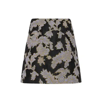 La Doublej Baia Mini Skirt In Lark Black