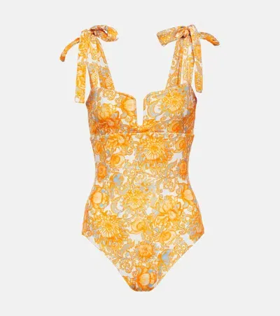 La Doublej Barbarella Swimsuit In Anemone Small Orange