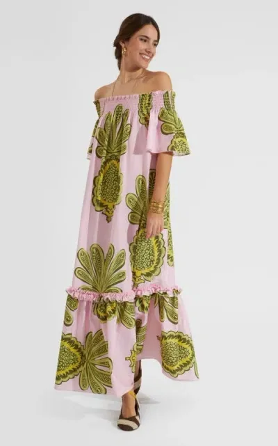 La Doublej Capalbio Dress Big Pineapple Pink