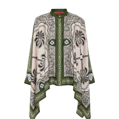 La Doublej Foulard Shirt In Mirage Placée Green