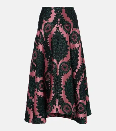 La Doublej Milano Midi Skirt In Multicoloured