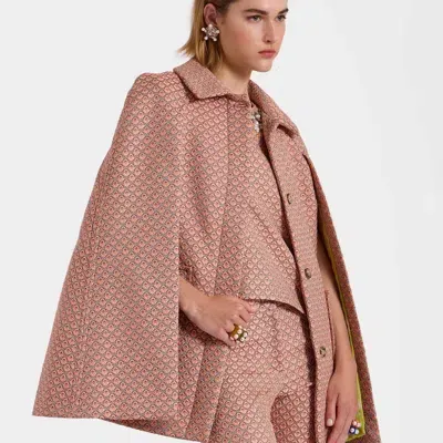 La Doublej Milano Mini Cape In Tulip Pale Pink