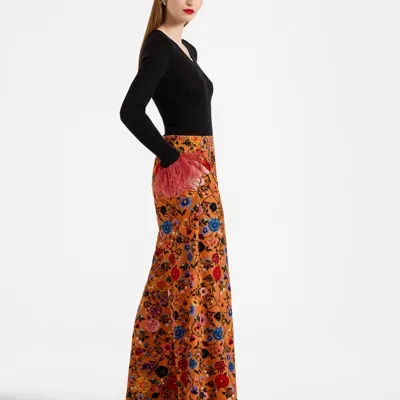 La Doublej Palazzo Pants In Botticelli Rust