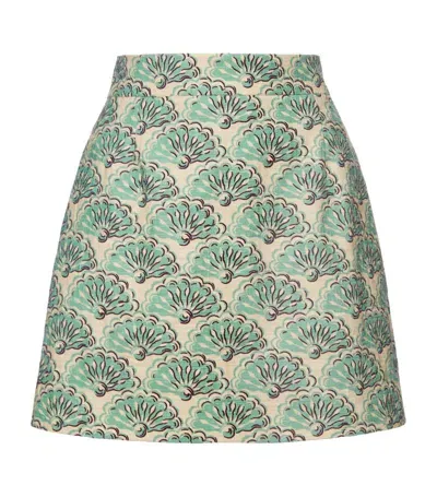 La Doublej Baia Mini Skirt In Fans Mint