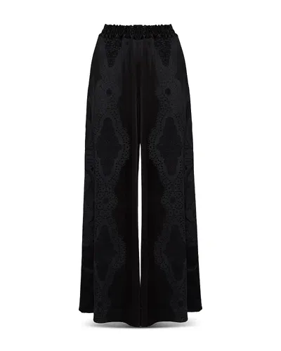 La Doublej Printed Palazzo Pants In Portal Laser