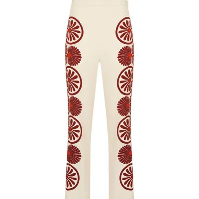 La Doublej Stretch Pants In Medallion Placée