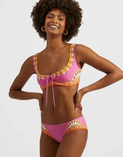 La Doublej Sunset Bikini Top Napoli Plates Placée Pink