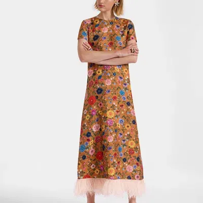 La Doublej Swing Dress In Botticelli Rust