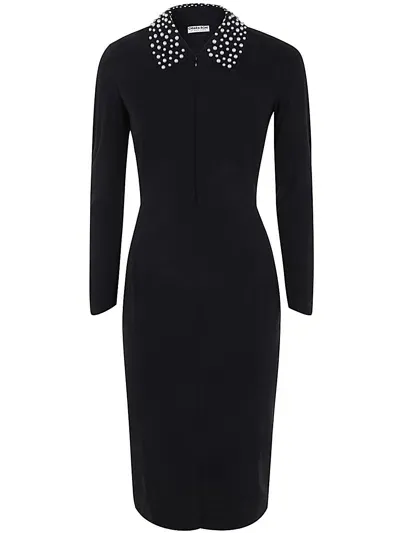 La Petit Robe Di Chiara Boni Zoelle Pearl Dress Jersey In Black