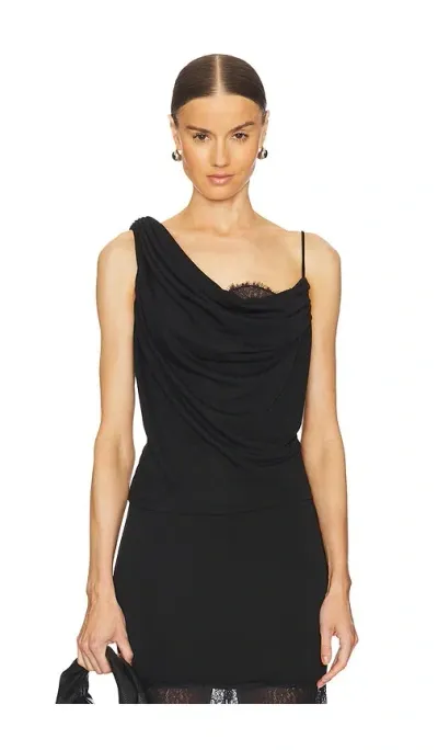 L'academie By Marianna Belmore Top In Black