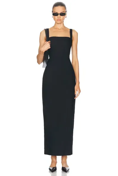 L'academie By Marianna Renia Maxi Dress In Black