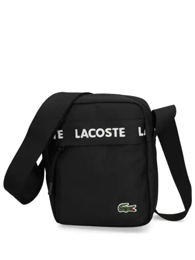 Lacoste Logo-tape Bag In Black