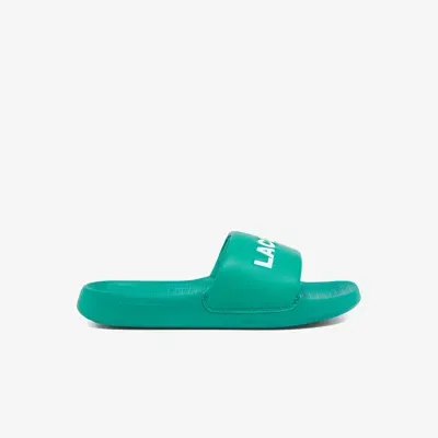 Lacoste Serve Slide 1.0 Flip Flops In Green