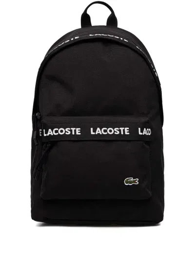 Lacoste Neocroc Backpack In Black