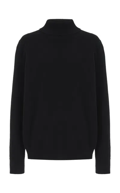 Lafayette 148 Cashmere Turtleneck Sweater In Black